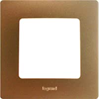 Legrand LEG96708 Niloé - Marco embellecedor para enchufes (1 orificio)- color marrón